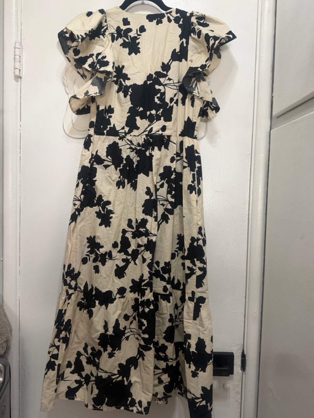 A New Day Black & Cream Floral Midi Dress - Picture 9 of 9